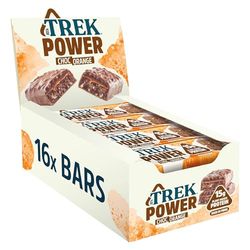 JB's TREK Protein Power Bar Chocolate Orange - Plant Based - Gluten Free - Vegan Snack - 55g x 16 bars