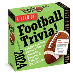 Year of Football Trivia! Page-A-Day Calendar 2024: League Leaders, Famous Firsts, Immortal Records & Dubious Distinctions