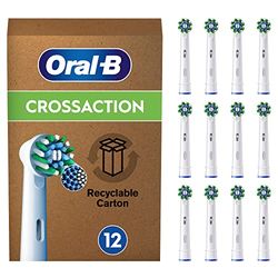 Oral-B Testine Di Ricambio per Spazzolino Elettrico, 12 Testine Pro Cross Action, Confezione Adatta Alla Buca Delle Lettere