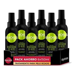 Syoss - Trattamento per capelli ricci - Rigenera ricci Metodo Curly - 6 pezzi da 150 ml (900 ml) - Ricci definiti, disciplinati e idratati - Capelli come appena usciti dal parrucchiere