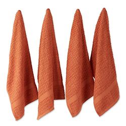 DII Waffle Terry Collection, Cotton, Spice, 15x26