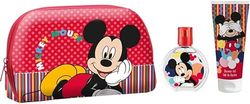 Disney Mickey Mouse Kids Perfume Gift Set, Eau De Toilette Spray (50ml), Toiletry Bag & Shower Gel (100ml), Vegan, Dermatologically Tested & Travel Friendly, Best Gift for Any Occasion & Daily Use