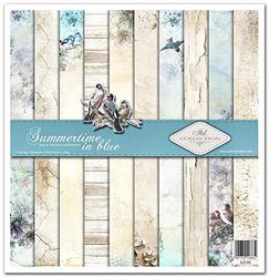 ITD Collection Scrapbooking Paper - 12x12 Inches, 200gsm, 11 Sheets, White, Rectangular, Satin Finish, Ideal for Scrapbooking, Card Making, Decoupage, Decorative Paper Work