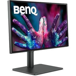 BenQ PD2506Q Monitor de diseño (tecnología AQCOLOR, 25 pulgadas, QHD, IPS, color panorámico P3, carga USB-C, DP / HDMI, KVM, HDR 400, altura ajustable) Compatible con MacBook
