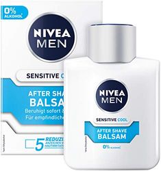 NIVEA MEN Balsamo After Shave Sensitive Cool (100 ml), lenitivo After Shave, cura della pelle dopo la rasatura con camomilla e vitamina E