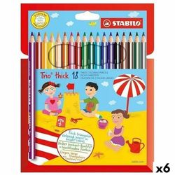 STABILO Trio Thick Coloured Pencils 18 Pieces (6 Units) – Brand EAN: 4006381340328