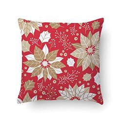 Doge Milano Coussin avec impression numérique, 100% Made in Italy, Coussin de canapé décoratif, amovible et lavable, modèle Noël - Joël, 40x40x5 cm
