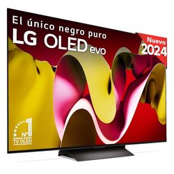LG OLED55C44LA, 55", OLED 4K, Serie C4, 3840x2160, Smart TV, WebOS24, Procesador a9, Dolby Vision, Dolby Atmos, TV Gaming, 144 Hz, AMD FreeSync, Negro
