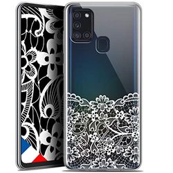 Caseink fodral för Samsung Galaxy A21S (6.5) [HD gel tryckt i Frankrike vårdesign kollektion med låg spets - mjuk - ultratunn]