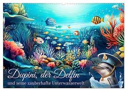 Dupini, der Delfin, und seine zauberhafte Unterwasserwelt (Wandkalender 2026 DIN A2 quer), CALVENDO Monatskalender: Entdeckungsreise unter Wasser