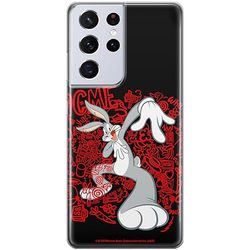 ERT GROUP mobile phone case for Samsung S21 ULTRA original and officially Licensed Looney Tunes pattern Bugs 018 optimally adapted to the shape of the mobile phone, case made of TPU