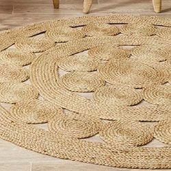 Alfombra DKD Home Decor Tropical Jute (90 x 90 x 1 cm)