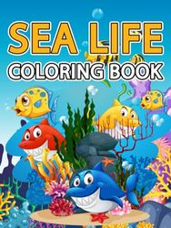 Sea Life Coloring Book: 8.5x11 Detail Level Intermediate