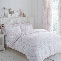 Charlotte Thomas Amelie Capa de edredão com fio, poliéster e algodão, conjunto, rosa, Super-King