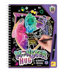 Lisciani - MONSTER HIGH - Monster High Scratch Book - Monster Hug - For Children From 4 Years - Scratch Discovery - 44 Pages - Includes Scratch Pen - Multicoloured, Gold & Glitter