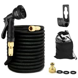 Manguera de Agua Extensible para Jardín 22,5m. Manguera con Pistola Rociadora de Agua de 8 Modos, Flexible con Alta Resistencia para Lavado de Coche, Patio, y Mascota. Incluye Bolsa de Almacenaje