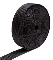 IPEA Nylon Hard Strap for Backpack and Bags - 10 Meters Long - Multi-Purpose Strap Cord for Sewing, Sports, Luggage, DIY - Sizes 20/25/30/40mm - Black - 2CM