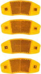 LAMPA 93511 - Juego de reflectores de radios homologados, 4 Unidades, Naranja