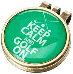 Asbri Golf Keep Calm and Golf on Cap Clip, unissexo, Keep Calm and Golf On, castanho, n/a