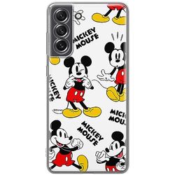 ERT GROUP etui na telefon Samsung S21 FE, case oryginalny i oficjalnie licencjonowany przez Disney, wzór Mickey 050, optymalnie dopasowane, plecki z TPU