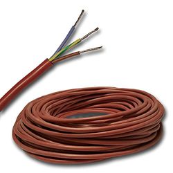 5 meter siliconen kabel bijv. voor uw sauna - SIHF 3x1,5 mm²