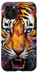 Carcasa para iPhone 11 Pro Tigre majestuoso: un encuentro vívido con depredadores