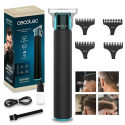 Cecotec Tagliacapelli e Profilatore Professionale PrecisionCare Profiling, Lama Affilata ad Alto Rendimento, 4 Pettini Guida da 1-4 mm, Capelli e Barba, Autonomia 90 min, Design Ergonomico, Nero
