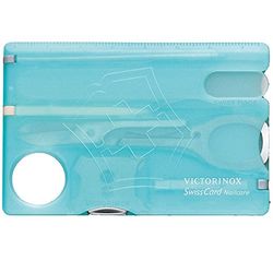 Victorinox Swiss Card Nailcare, Multiherramienta de Bolsillo Suiza, Formato de tarjeta de crédito, 13 Funciones, Destornillador 5 mm, Tijeras