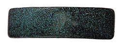 Caravane Vert à Paillettes rectangulaire Français Barrette peint à la main automatique