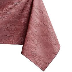 AmeliaHome Round Tablecloth, 150 x 150 cm, Stain Protection, Lotus Effect, Washable, Water Repellent, Ornament, Vesta Old Pink