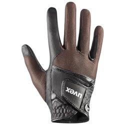 UvexSumair Guantes de Equitación, Color Negro-Marrón, Talla 6