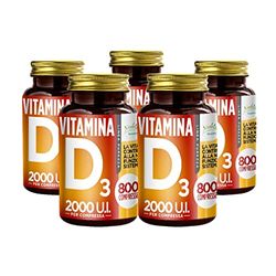 Vitamina D3 2000 UI - 4000 Compresse - 50 mcg di Vit D per 1 Compressa - Integratore Vitamin D3 ad Alto Dosaggio - Colecalciferolo Vitamina D per Ossa, Denti, Muscoli e Difese Immunitarie