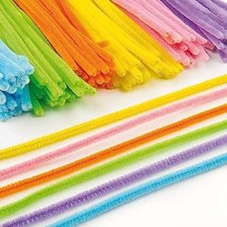 Baker Ross Pacote de poupança de cachimbos de 30 cm em 6 cores variadas, perfeitas para criar modelos e decorar outros trabalhos manuais infantis (embalagem de 120)