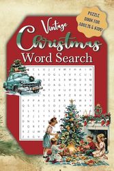 Christmas Word Search Book: Fun Christmas Vintage Themed Word Find Puzzle for Adults, Teens, and older kids