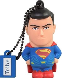 Tribe Warner Bros DC Comics Superman Movie - memória USB 2.0 de 16 GB Pendrive Flash Drive de borracha com chaveiro, multicolor