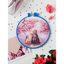 Abris Art Cross Stitch Embroidery kit, Cotton, Multicoloured, 15 x 21 cm