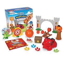 Learning Resources Coding Critters MagiCoders Blazer The Dragon Coding Robot Toy STEM Play Remote Control Toys Gifts for 4 5 6 7 Year Old Kids Boys & Girls