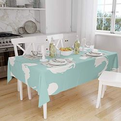 Bonamaison Kitchen Decoration, Tablecloth, Random Pattern, 140 x 160 Cm - Designed and Manufactured in Turkey