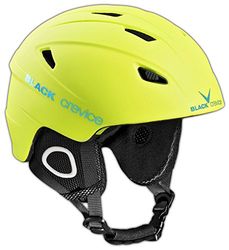 BLACK CREVICE Casque de ski Kitzbühel I Casque de ski au design sportif en différentes couleurs I Casque de ski hommes & femmes I Casque en polycarbonate I Casque de ski respirant I Taille réglable (M, jaune)