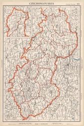 Czechoslovakia Map Journal: Vintage Map Notebook