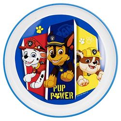 ASSIETTE BICOLORE ANTIDÉRAPANTE POUR ENFANTS | PAW PATROL PUP POWER
