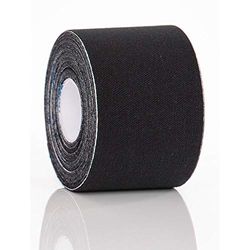 Gymstick Kinesiologietape voor volwassenen, uniseks, zwart, 5 m x 5 cm