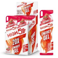 High5 High5 Gel Energético De Aporte De Energía Rápido Para Llevar A Base De Zumo De Fruta Natural - Arándanos - 20 Bolsitas Energéticas De 40 Gramos 880 g
