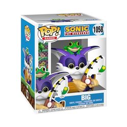 Funko Pop! Super: Sonic - Big The Cat with Froggy - Sonic The Hedgehog - Figurine en Vinyle à Collectionner - Idée de Cadeau - Produits Officiels - Jouets pour Les Enfants et Adultes
