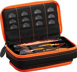 Casemaster Plazma Plus Zwart met Oranje Trim Dart Case en Telefoon Pocket