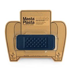 MastaPlasta Self-Adhesive Premium Leather Repair Patch - Navy Bandage 10cm x 4cm (4in x 1.5in). Your Instant Stick-On Repair and Decoration for Sofas, Car Seats, Handbags, Jackets & DIY