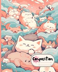 Composition Notebook : Pretty Cute Adorable Playful HIDY Fluffy Series (LOVELY COLORFUL PET) , 7.5" X 9.25" , 120 Pages Wide Ruled Lined Paper | Best ... Office, Journal, Work Supplies): NB15