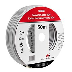 Maclean MCTV Cabo coaxial por satélite 1.0CCS RG6 50M