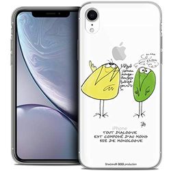 CASEINK fodral för Apple iPhone XR (6.1) fodral [officiell licens samlare The Shadoks® Design The Dialogue - mjuk - ultratunn - tryckt i Frankrike]