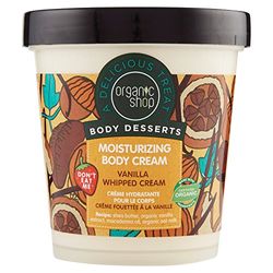 Organic Shop Body Desserts Crème fouettée hydratante pour le corps à la vanille, 450 ml